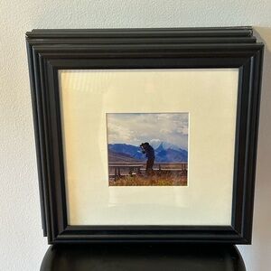 Black Framed Mountain Photograph
